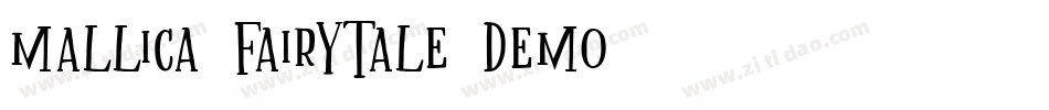 Mallica Fairytale DEMO手机版字体转换